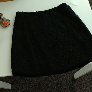 REFORMATION Black Lace Skirt